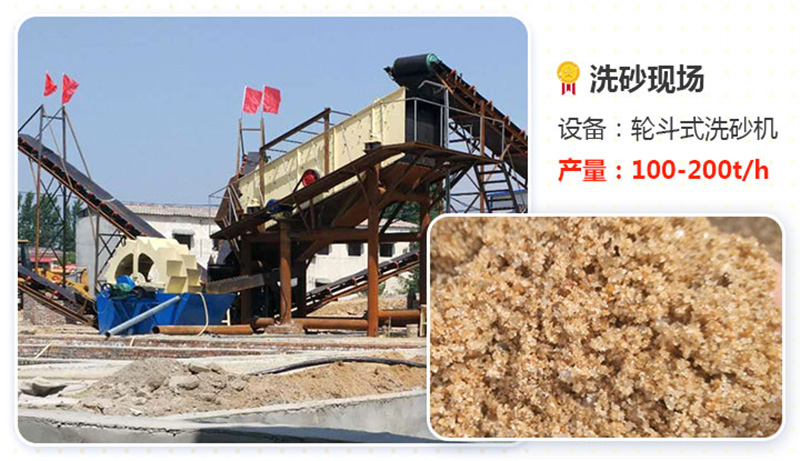 輪式洗砂機產量高、效果好